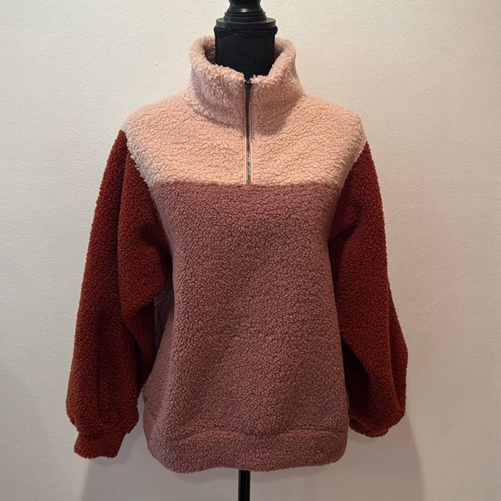❄️ Sale NWT Chunky 1/4 Zip Fleece Pullover